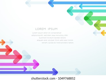 Abstract Arrow Vector Colorful Background Design