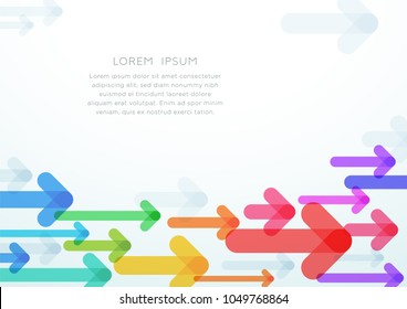 Abstract Arrow Vector Colorful Background Graphic