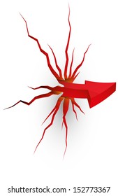 abstract arrow vector illustration eps 10 . arrow