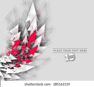 Abstract Arrow Wave Design, eps10 vector 