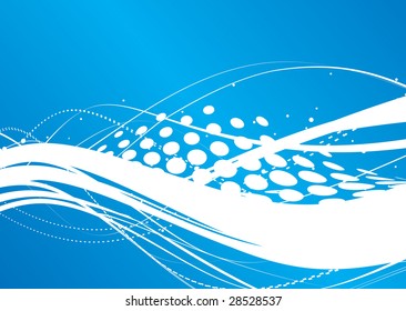 Abstract arrow wave halftone line background