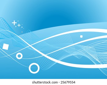 abstract arrow wave lines circles background