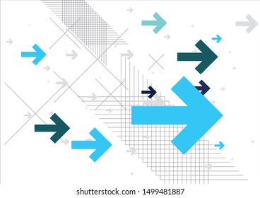 Abstract Arrows Background – Blue