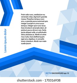 Abstract arrows background blue arrow up.  Vector illustration. can  use for business workflow layout, web design, arrow diagram, banner template, page magazine, advertising brochure design elements