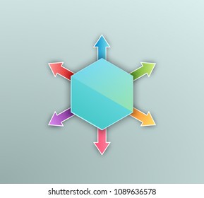 Abstract arrows background corporate concepts with template infographics. Vector illustration EPS 10 for business workflow layout, web banner template, page magazine, brochure design elements