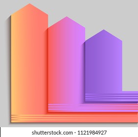 Abstract arrows background corporate concepts with template infographics. Vector illustration EPS 10 for business workflow layout, web banner template, page magazine, brochure design elements