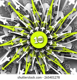 Abstract  arrows background, vector illustration.