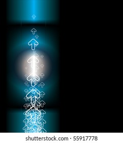 Abstract arrows background. Vector illustration.