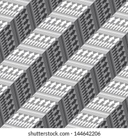 Abstract arrows build. Seamless pattern. Vector.