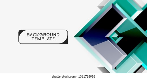 Abstract arrows composition background, vector