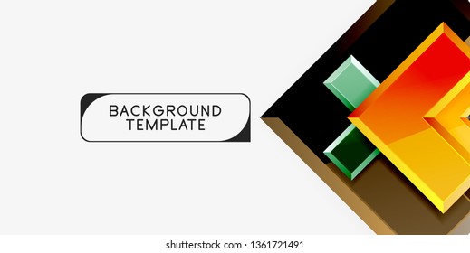 Abstract arrows composition background, vector