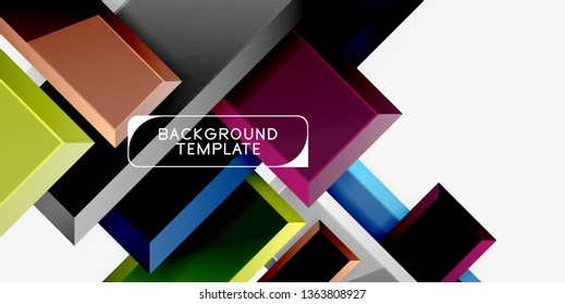 Plano de fundo de composição de setas abstratas, vetor