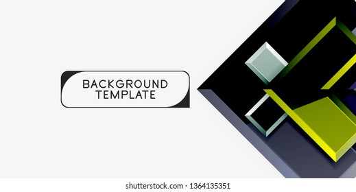 Abstract arrows composition background, vector