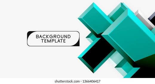Abstract arrows composition background, vector