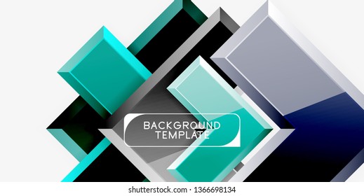 Abstract arrows composition background, vector