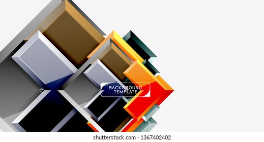 Plano de fundo de composição de setas abstratas, vetor