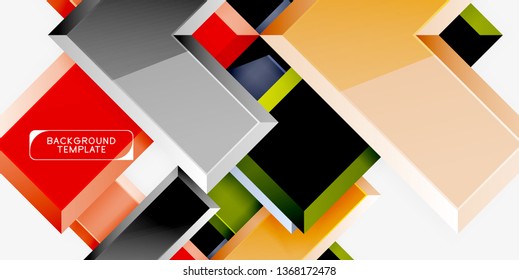 Plano de fundo de composição de setas abstratas, vetor