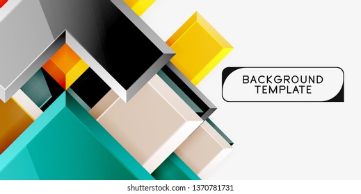 Abstract arrows composition background, vector