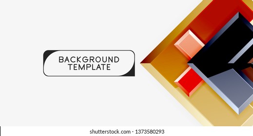 Abstract arrows composition background, vector
