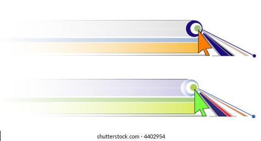 Abstract arrows with gradients
