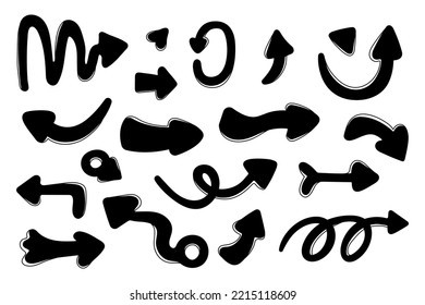 Abstract arrows. Infographic design elements. Vector collection.