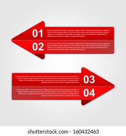 Abstract arrows infographic. Modern design template 