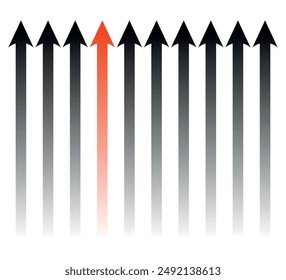 abstract arrows on white background design