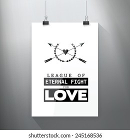 Abstract Arrows Vector Design Composition for Magazine Advertisement Banner, for Sticker Element or Digital  Graphics for Web Sites