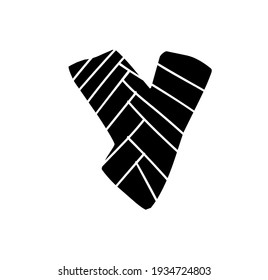 Abstract art alphabet letter Y logo with Complex Shapes, Alphabet Y black letter mark monogram luxury symbol vector icon logo template By Neebom Studio