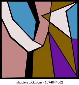 abstract art, artwork modern Scandinavian pattern wallpaper print seamless texture fabric , modern canvas paintings banner,poster vector