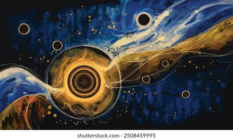 abstrato, arte, astral, aurora polaris, fundos, big bang, azul, coroa, eclipse, elétron, energia, galáxia, iluminado, ilustração e pintura, técnica de ilustração, interplanetário