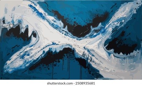 abstracto, arte, astronomía, fondo, azul, azul y blanco abstracto, azul y fondo blanco, brillante, color, cósmico, creativo, diseño, tierra, efecto, pintura de flujo, tinta, líquido, pintura, patrón, salpicadura