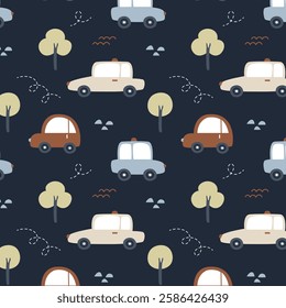 abstract, art, auto, background, boy, car, cartoon, child, colorful, design, fabric patterns, hand-drawn, illustration, 