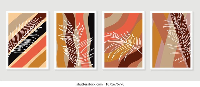 abstract, art, autumn, background, boho, botanical, brown, card, decor, design, drawing, earth tone, elegant, exotic, fashion, floral, geometric, graphic, icon, illustration, leaf, line, minimal, mini