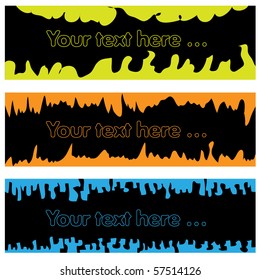 Abstract art background banner. Vector illustration