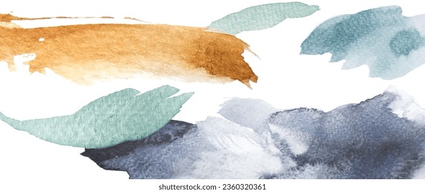 Abstract art background with  Brush stroke element with contemporary art template.