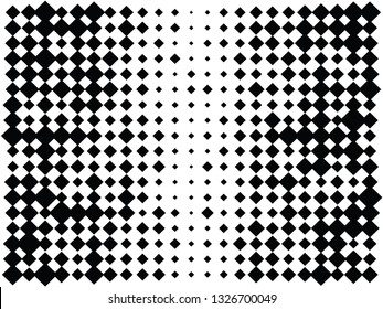 Abstract art background, concept cover design, modern screen print, stylish texture in black and white color, vector advertising banner element, blank business card, creative frame