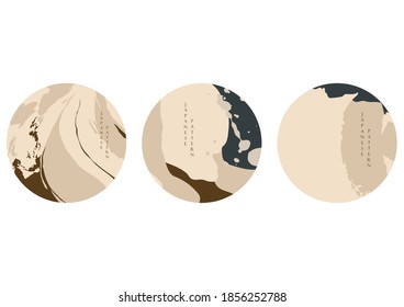 Abstract art background with contemporary art template vector. Art acrylic elements in logo and symbol design.