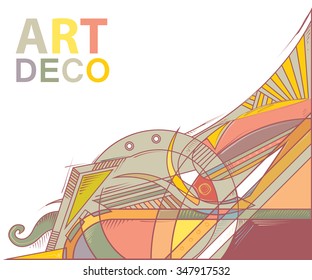 Abstract Art Background, Art Deco (Vector Art)