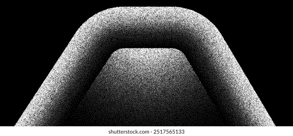 Fondo de arte Abstractas con puntos. Efecto Stipple con ruido caótico.