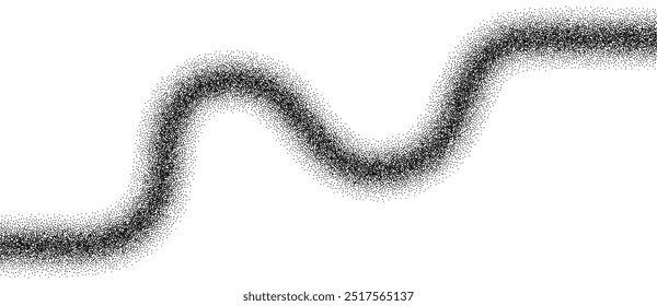 Abstract art background with dots. Stipple effect with chaotic noise.