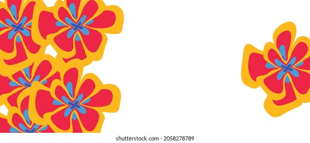 Abstract art background with elements vector. Painting texture decoration with art acrylic poster design.