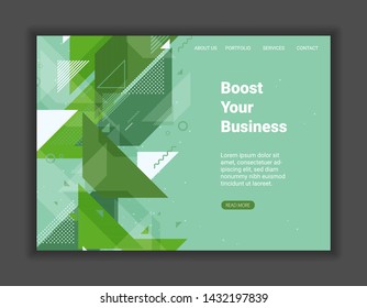 Abstract art background with geometric elements