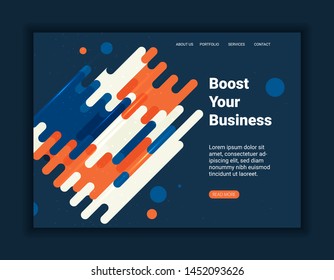 Abstract art background with geometric elements