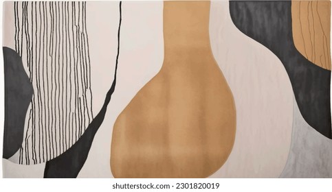 Abstract art, background, geometric art, oil on canvas. Golden texture. Fragment of artwork. Brushstrokes of paint. modern Art. modern Art. Colorful canvas. vector illustration