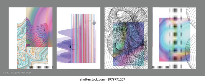 Abstract art background with geometric sci-fi elements. High-tech cyberpunk technology of virtual reality. Computer generated science models with hologram. Modern Gothic flyer template.