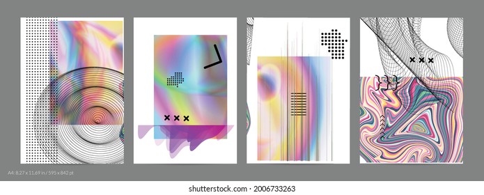 Abstract art background with geometric sci-fi elements. High-tech cyberpunk technology of virtual reality. Computer generated science models with hologram. Modern Gothic flyer template.