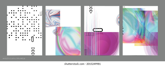 Abstract art background with geometric sci-fi elements. High-tech cyberpunk technology of virtual reality. Computer generated science models with hologram. Modern Gothic flyer template.