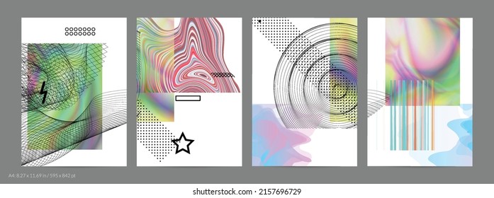 Abstract art background with geometric sci-fi elements. High-tech cyberpunk technology of virtual reality. Computer generated science models with hologram. Modern Gothic flyer template.