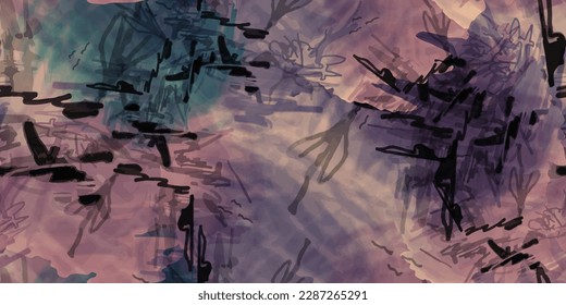 Abstract art background  Grunge aesthetic texture  Retro fashion style and rough surface  Vector illustration seamless pattern 